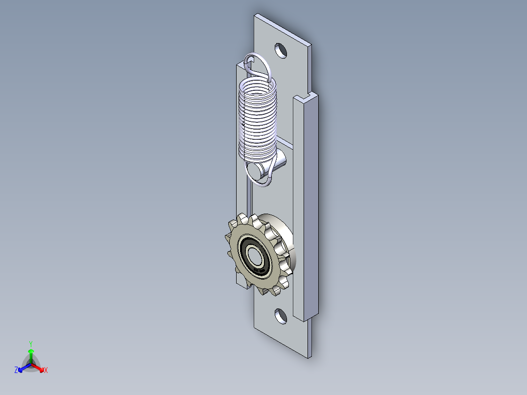 链轮扳手正等轴测图