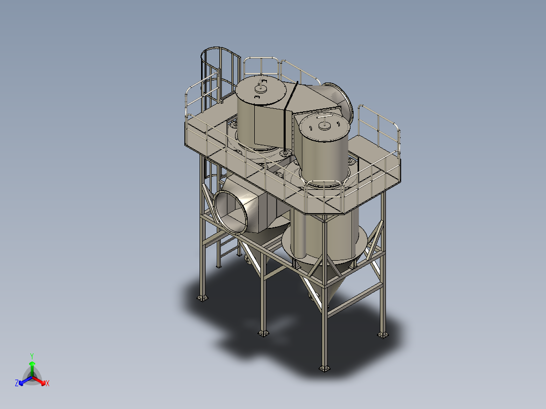 B3003459-湿式洗涤器正等轴测图