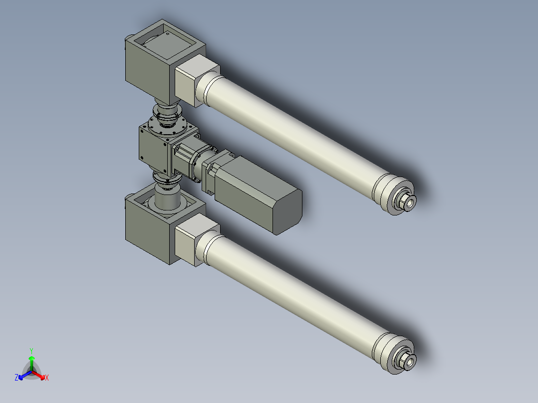 伺服电缸G-220351正等轴测图