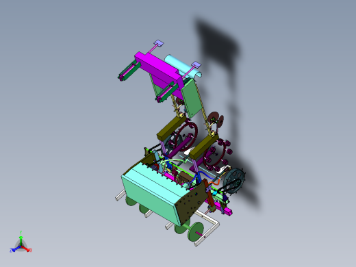 能够进行分苗的农业用播种车