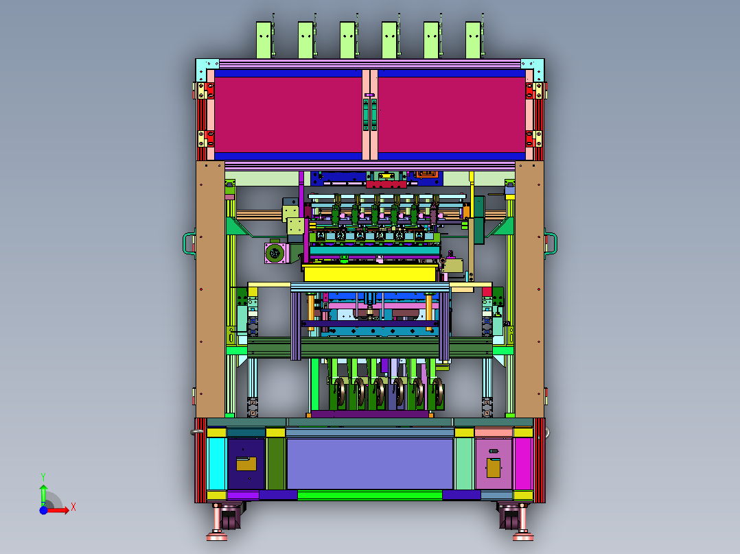 全自动套管缠脚绕线机前视图
