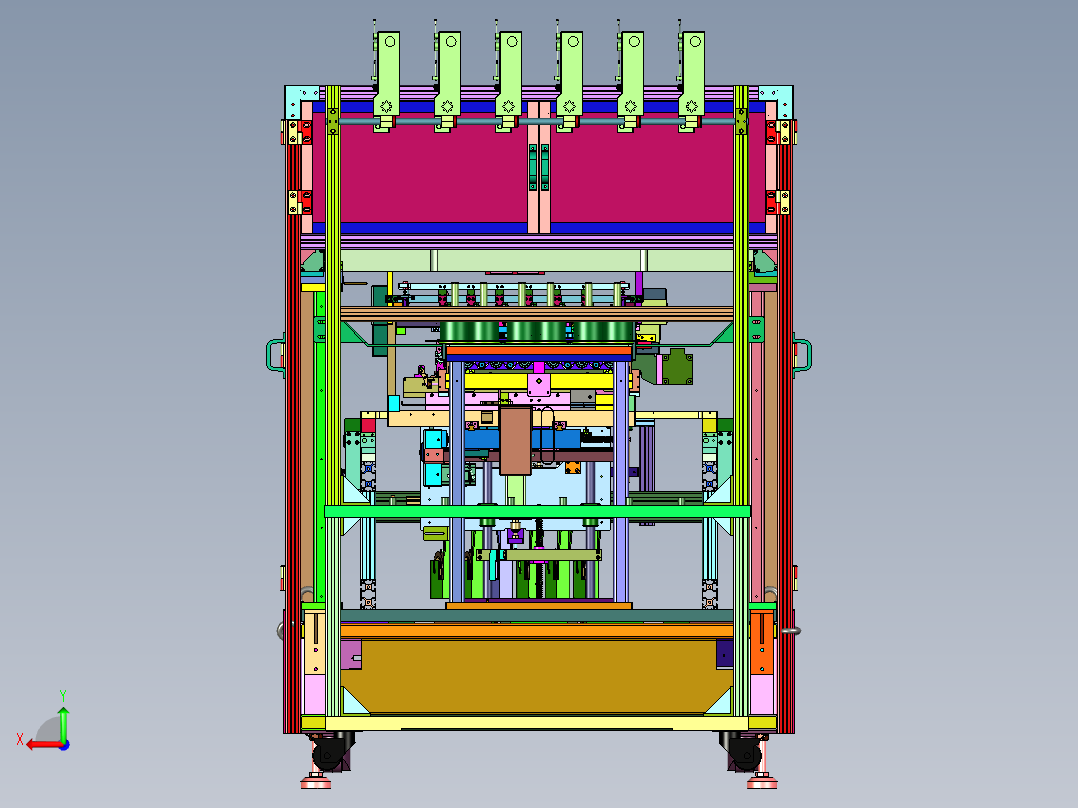 全自动套管缠脚绕线机后视图
