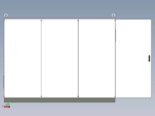 三柜组装双电源刀开关12路交流接触器控制柜 55903后视缩略图