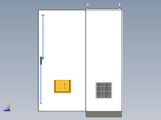 三柜组装双电源刀开关12路交流接触器控制柜 55903右视缩略图