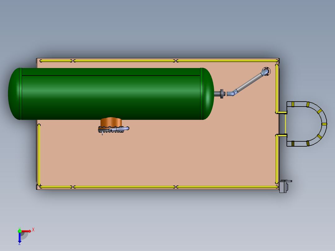 化工装备  xt俯视图