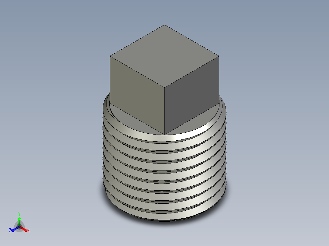 螺纹管四角塞头 DN8