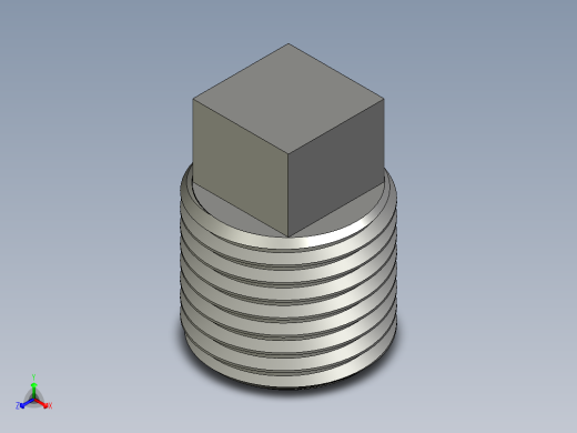 螺纹管四角塞头 DN8