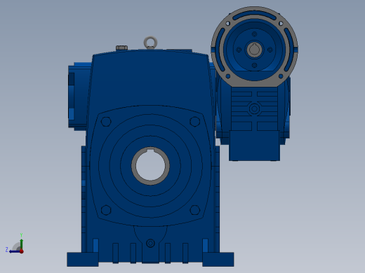 蜗轮蜗杆减速机右视缩略图
