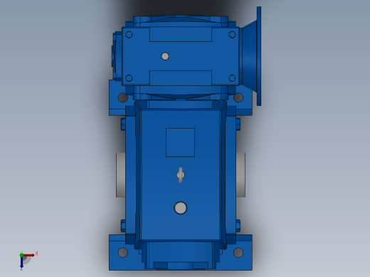 蜗轮蜗杆减速机俯视缩略图