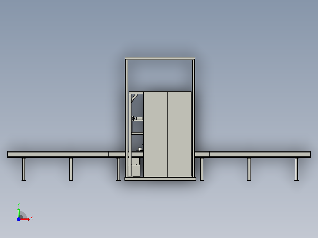 工装输送拧紧线前视图