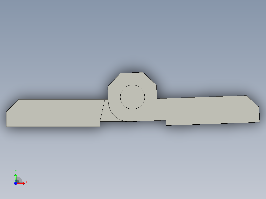 JL226-2铝合页50x30前视图