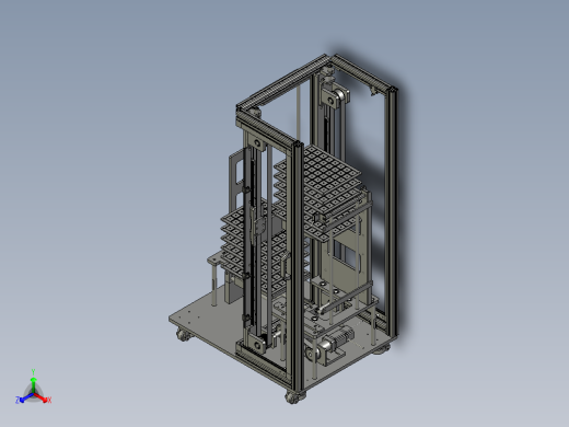 自动料仓可调托盘升降装置