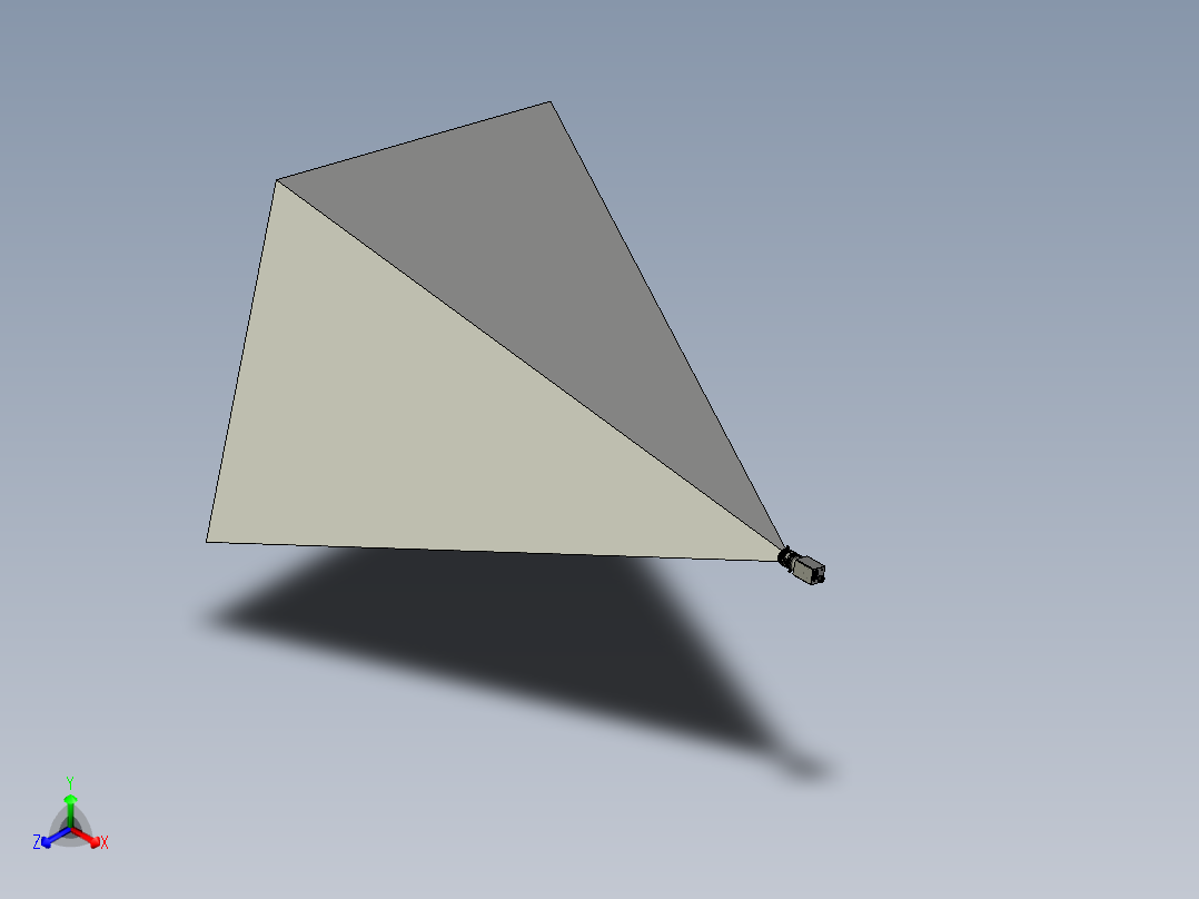 CCD和镜头500万像素正等轴测图