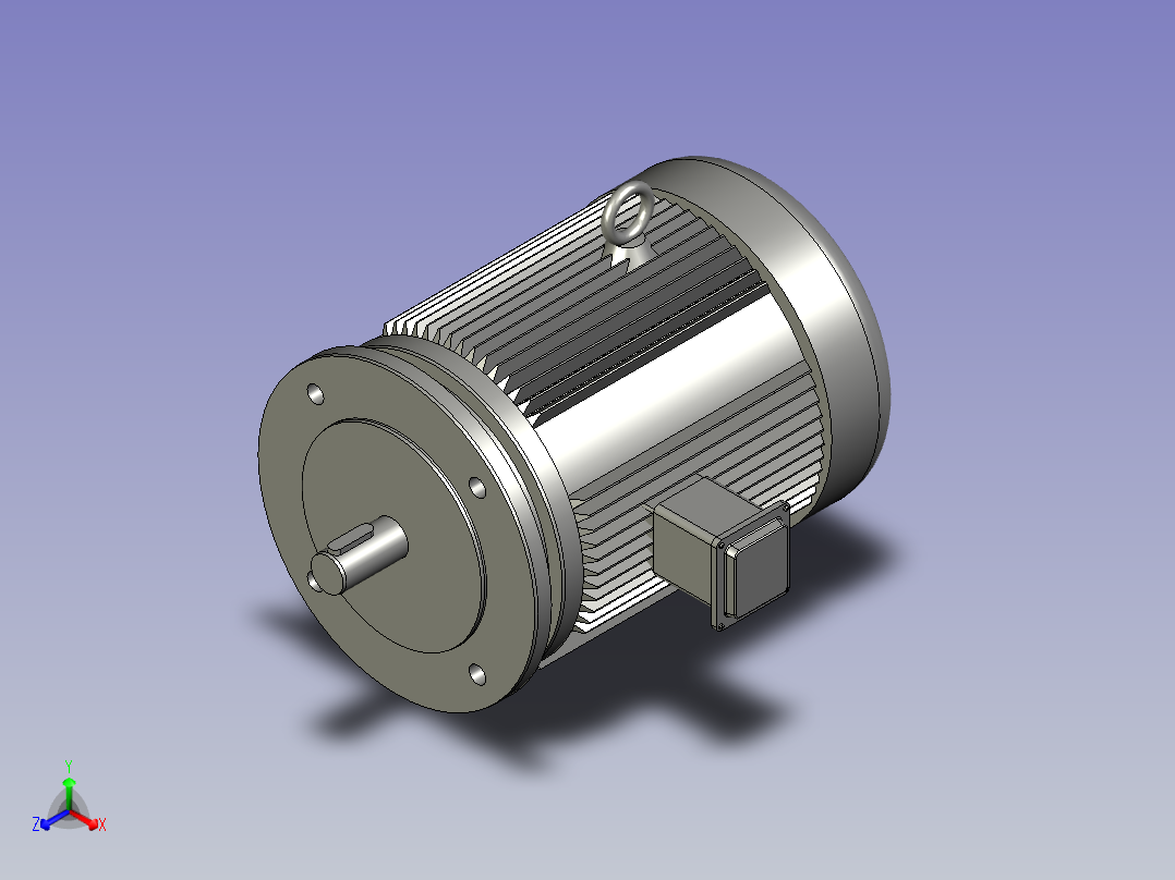 BWD型单级摆线针轮减速机BWD2-17-Y11-4P-M1-1_Y2系列电机主视图