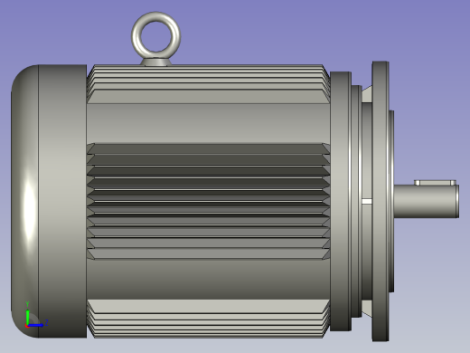 BWD型单级摆线针轮减速机BWD2-17-Y11-4P-M1-1_Y2系列电机左视缩略图