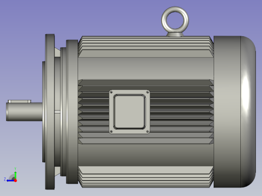 BWD型单级摆线针轮减速机BWD2-17-Y11-4P-M1-1_Y2系列电机右视缩略图