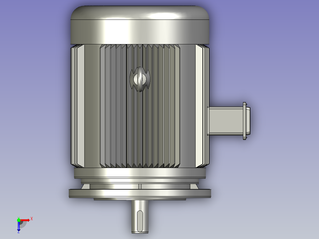 BWD型单级摆线针轮减速机BWD2-17-Y11-4P-M1-1_Y2系列电机俯视图