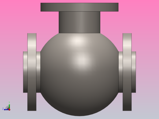 球形阀体右视缩略图