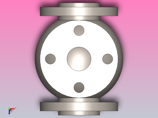 球形阀体俯视缩略图