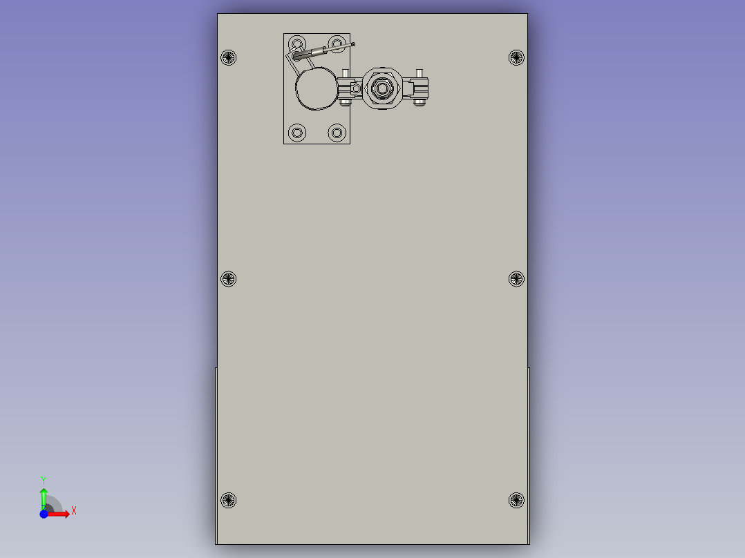 插件机组装模组部件前视图