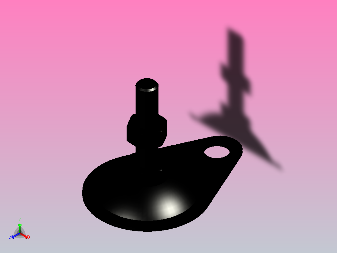 脚杯WAN11-D100-M12-L50主视图