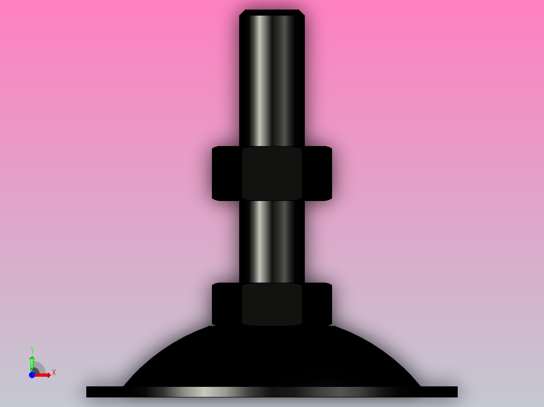 脚杯WAN11-D100-M12-L50前视图