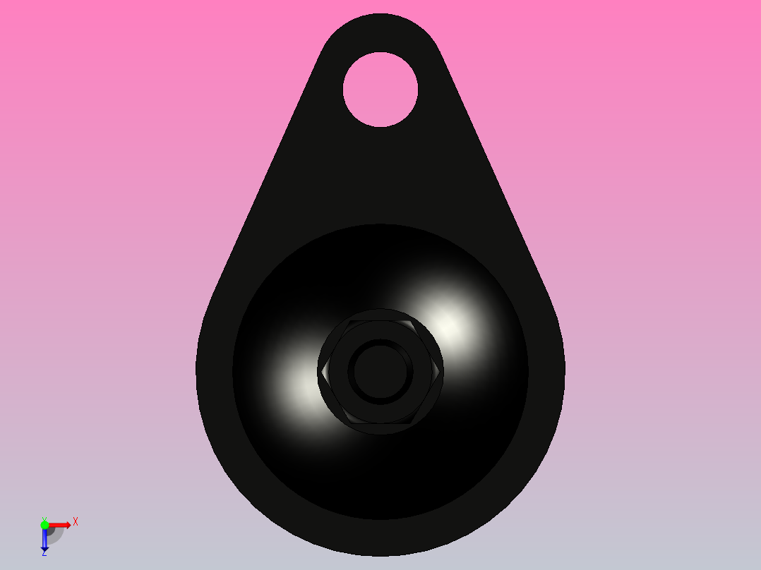 脚杯WAN11-D100-M12-L50俯视图