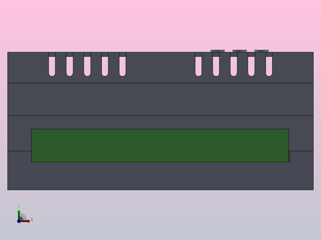 PLC控制器前视图