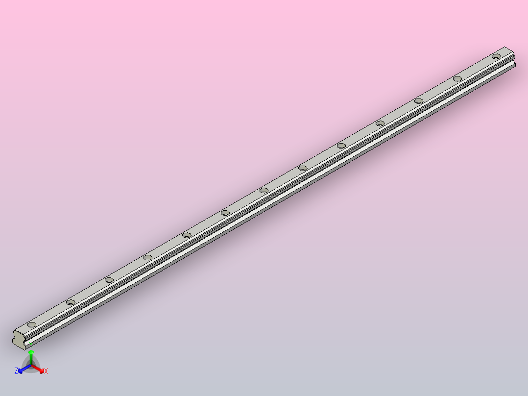 直线导轨-600.ipt正等轴测图