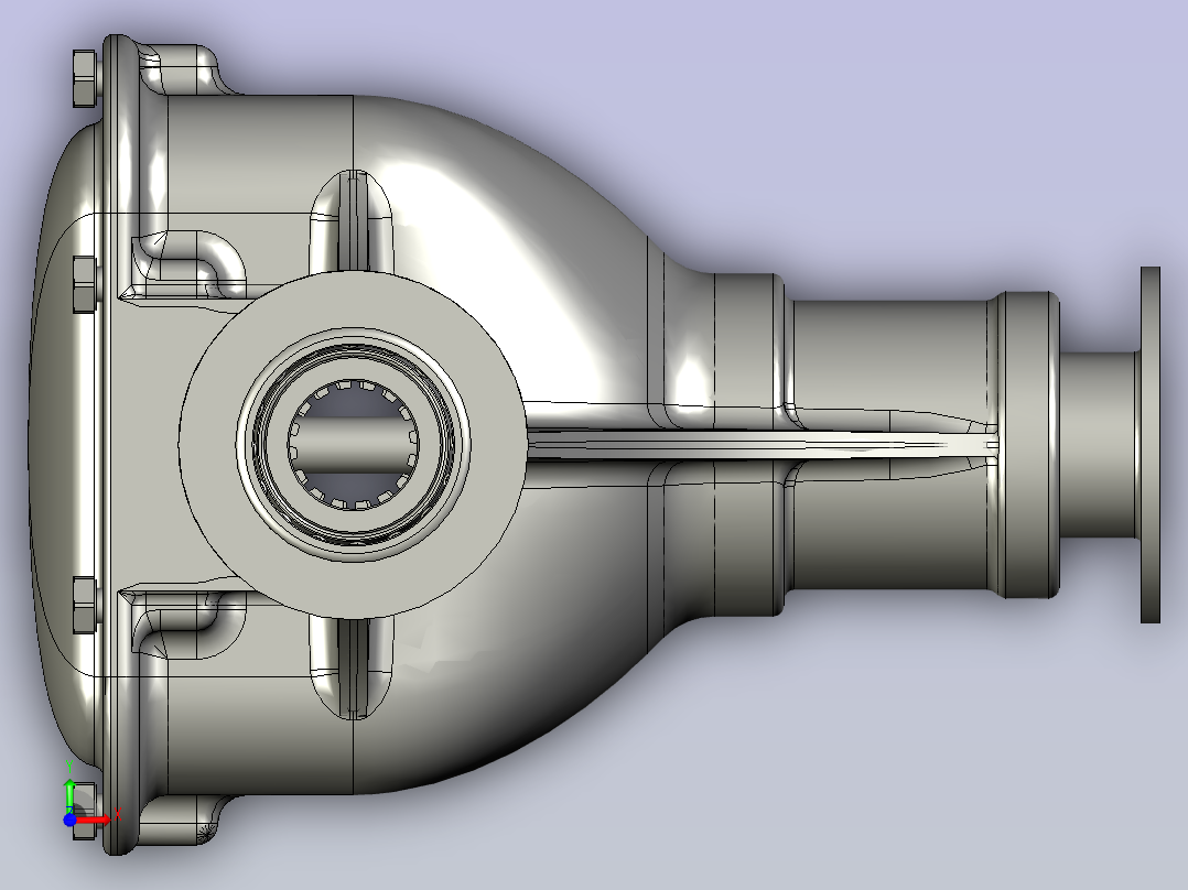 越野汽车锁止式差速器前视图