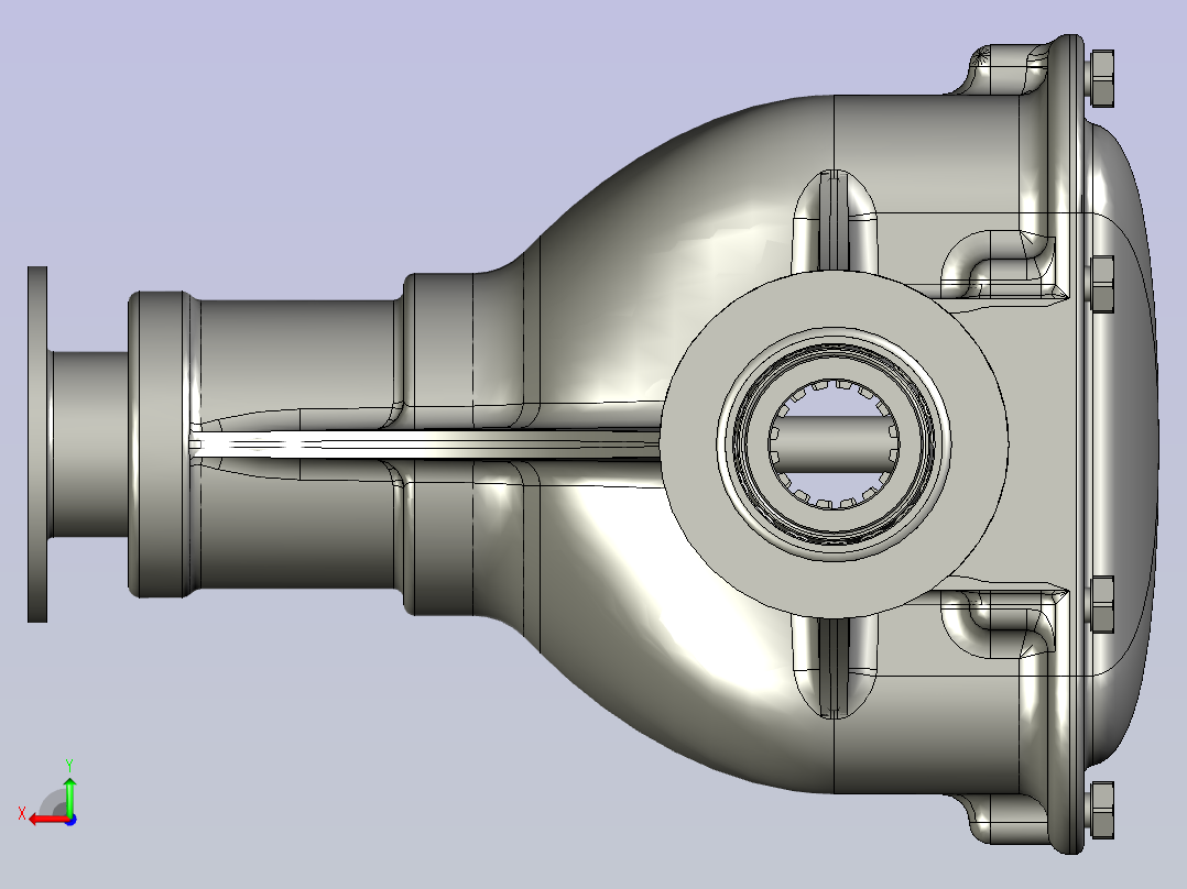 越野汽车锁止式差速器后视图