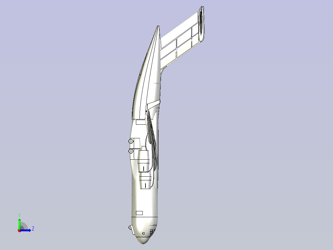 C-17运输机左视图