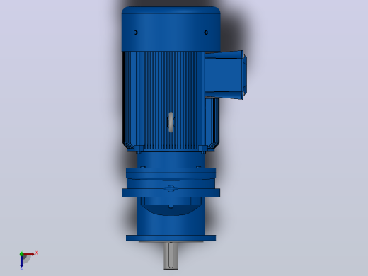 RXF87法兰轴伸式安装斜齿轮减速机RX87-Y7.5-4P-132M-M1-0°-Φ250俯视缩略图