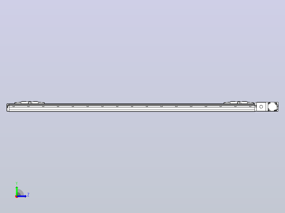 皮带直线轴双滑块型TPA-GCBS-120-P70-L600-QR-M20-N3左视图