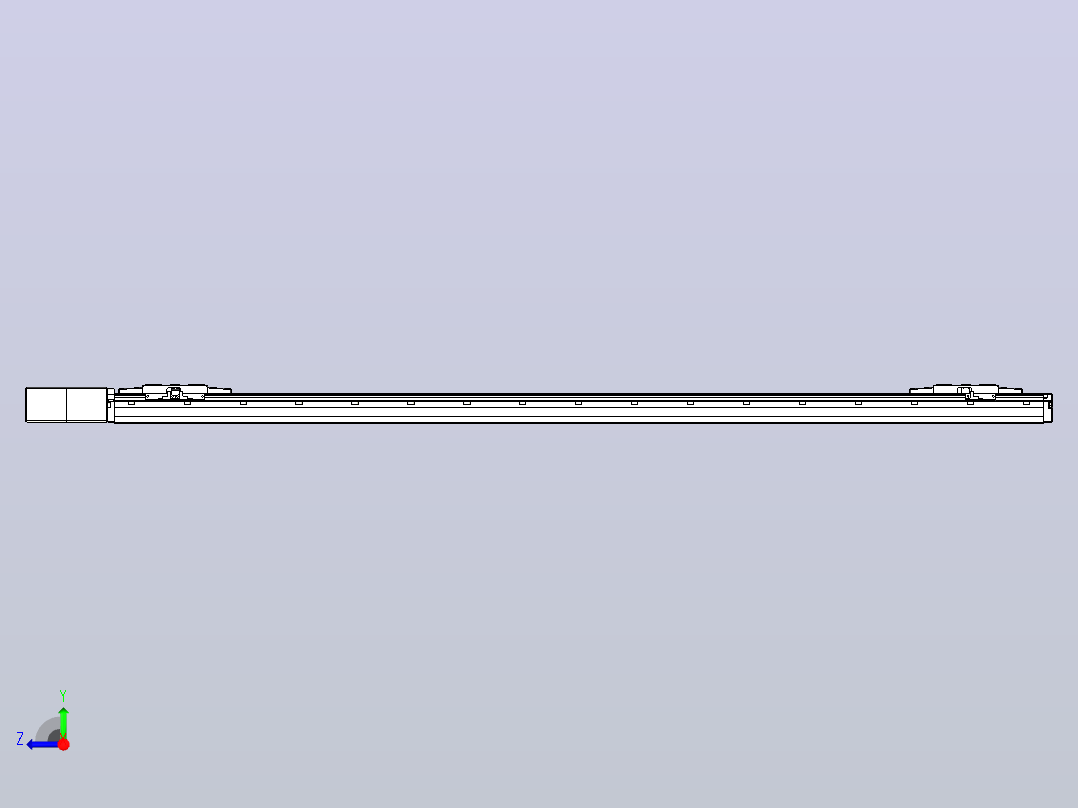 皮带直线轴双滑块型TPA-GCBS-120-P70-L600-QR-M20-N3右视图