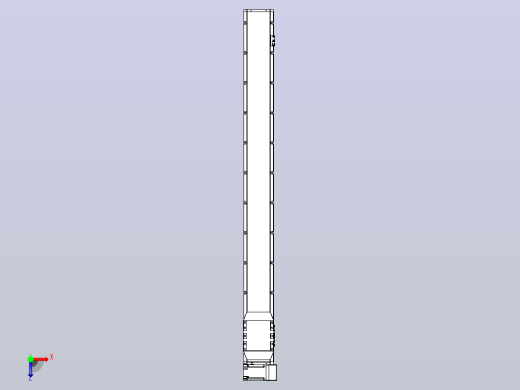 机器人皮带驱动直线轴TPA-GCB-150-P80-L1450-RU-M75-N3俯视缩略图