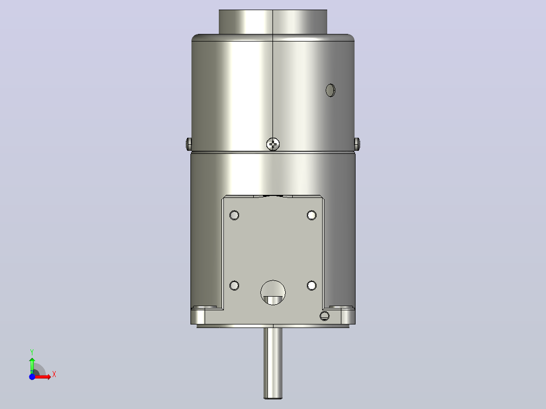 70系列微型交流减速电机_3RK15RA-CM前视图