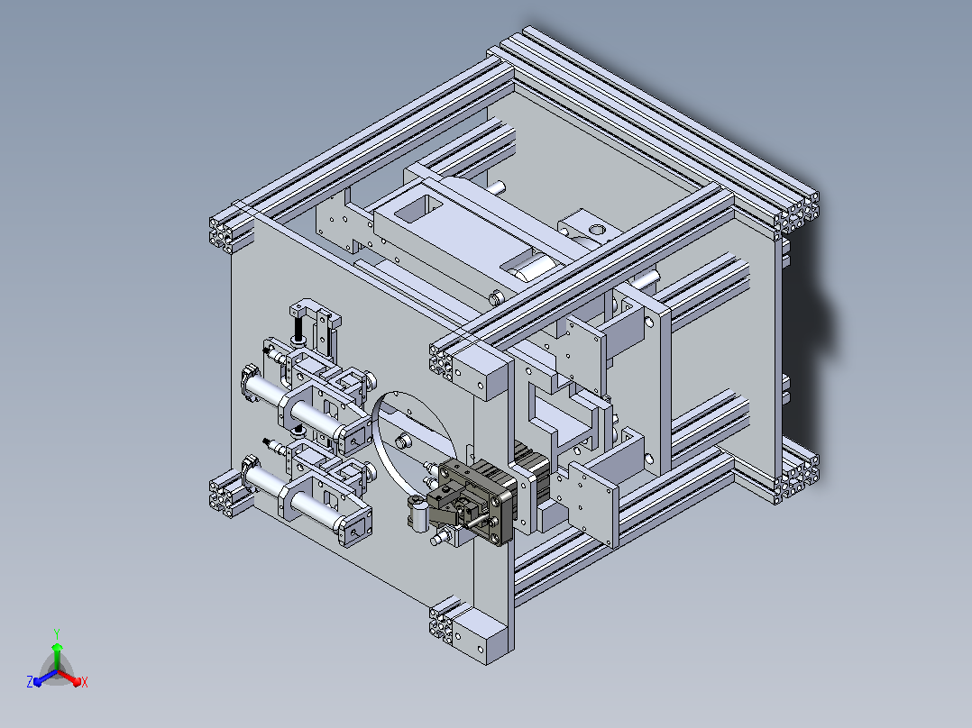 热压点胶机主视图