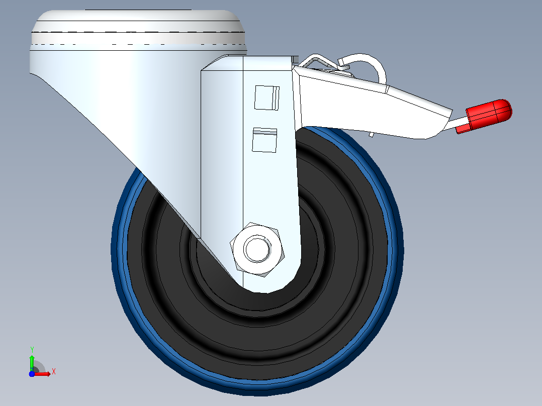 Wheel-5810005433DS-Swede-Wheel脚轮前视图