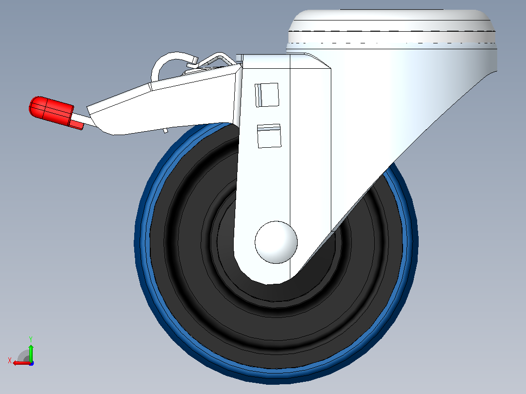 Wheel-5810005433DS-Swede-Wheel脚轮后视图