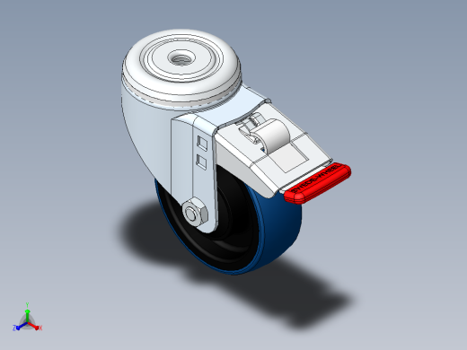 Wheel-5810005433DS-Swede-Wheel脚轮正等轴测缩略图