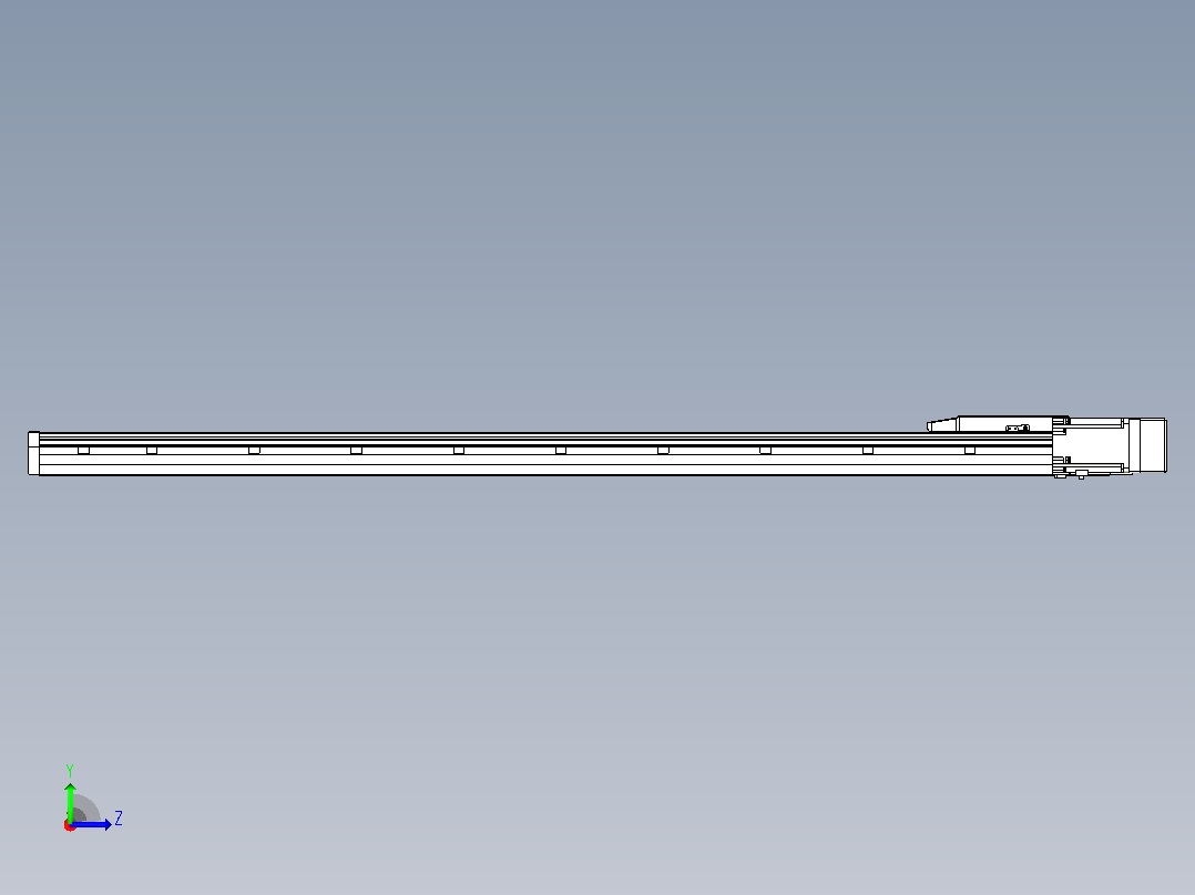 滚珠丝杠直线轴内置导轨TPA-GCR-170-2510C-L1300-MR-M75-N3左视图