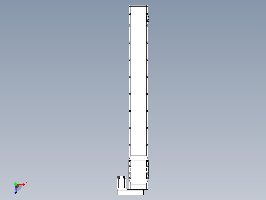 滚珠丝杠直线轴内置导轨TPA-GCR-170-2510C-L1300-MR-M75-N3俯视图