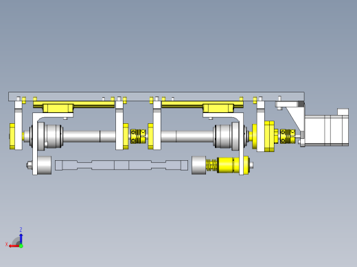 滚珠丝杆式长尺寸工件卡盘后视缩略图