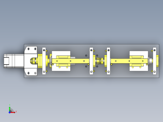 滚珠丝杆式长尺寸工件卡盘俯视缩略图