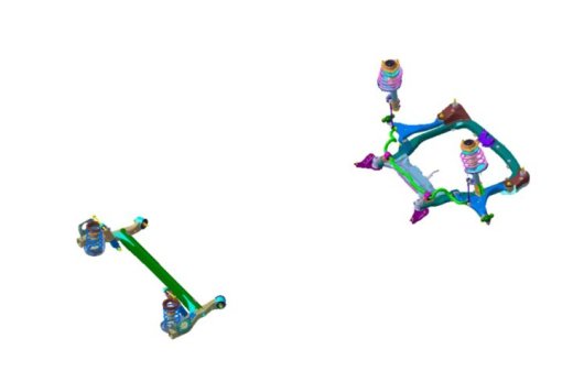 汽车前后悬架系统总成3D模型图纸 CATIA设计 附STP格式缩略图