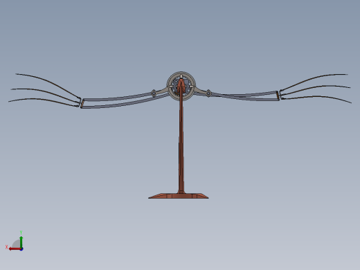 Avian Pursuit R2扑翼机构3D数模图纸 Solidworks设计后视缩略图