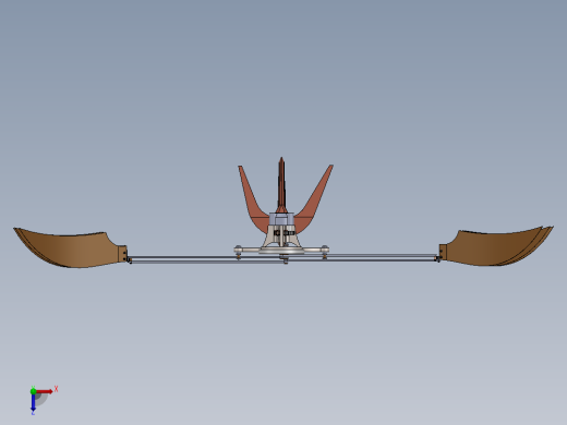 Avian Pursuit R2扑翼机构3D数模图纸 Solidworks设计俯视缩略图