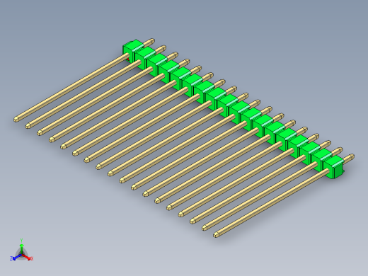 彩色公头100mil（2.54mm）系列-DS1021_green_1x18p_100mil_Type43_rev1.0