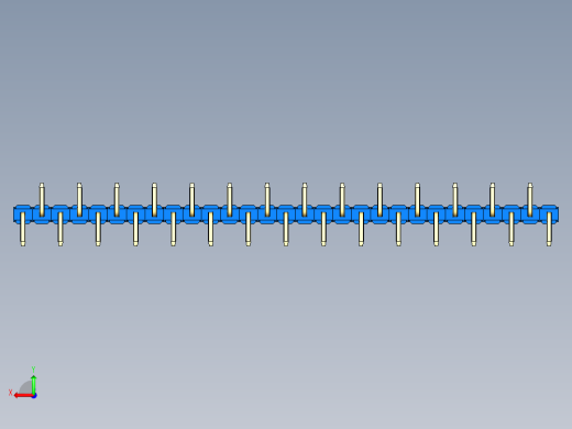 彩色公排针 100mil 2.54mm 系列-DS1022_blue_29p_100mil_Type_SMT_R2_rev1.0后视缩略图